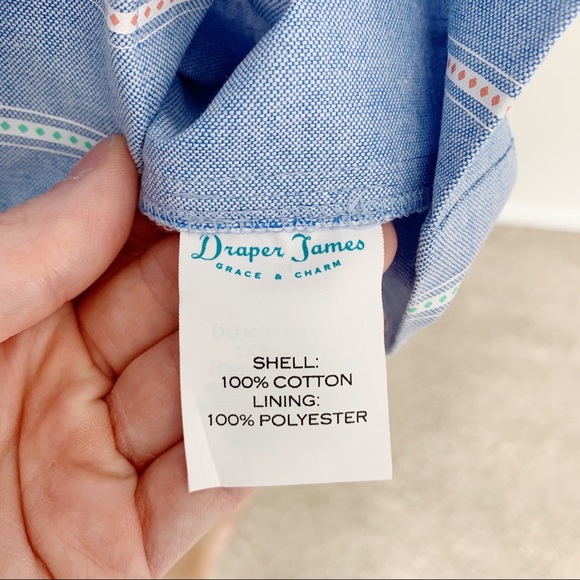 NWT • Draper James Blue Striped Dress - Picture 9 of 10